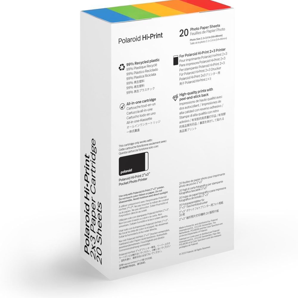 Hi-Print Paper - 2x3 Photo Paper Cardridge - 20 Photos (6355) - Image 3